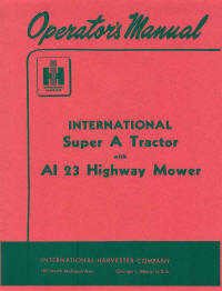 International Super A & AV Operators Manual PRINT