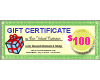 Gift Certificate $ 100.00 - Click Image to Close