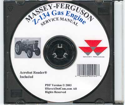 Massey-Ferguson Z-134 Engine Manual PDF