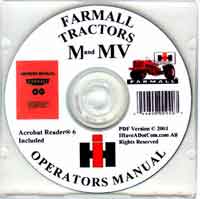 Farmall M & MV Owners Manual PDF Farmall M & MV Owners Manual PDF