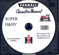 Farmall Super H & HV Owners Manual PDF Farmall Super H & HV Owners Manual PDF